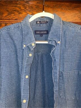 John Ashford Indigo Chambray Button-Down Shirt